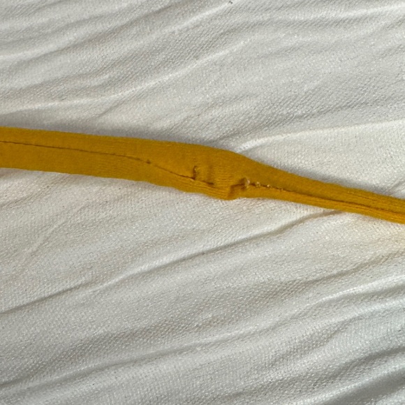 L*Space Fringed Triangle Bikini Top Yellow Women's Size Large - Picture 5 of 8